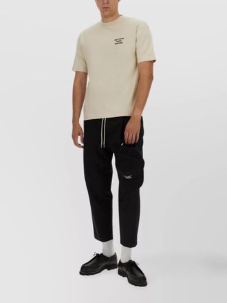 Drôle de Monsieur cotton crew neck t-shirt with graphic print