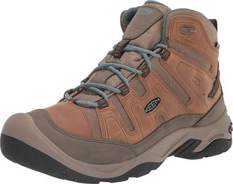 Keen Womens Circadia Mid Water Proof Hiking Boot In Toasted Coconut