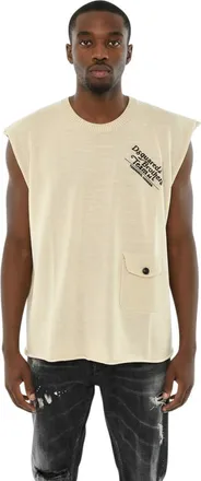 Dsquared2 Beige Logo Sleeveless Vest