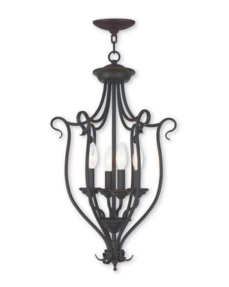 Livex Lighting Livex Coronado 4-Light Bronze Foyer Chandelier