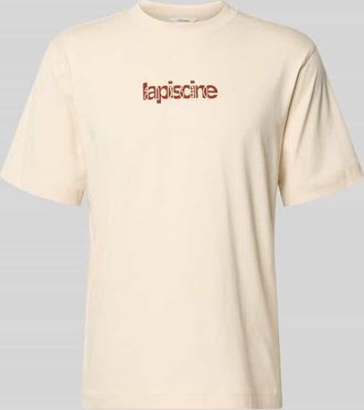 Selected Regular Fit T-Shirt aus reiner Baumwolle Modell HASPEN in Offwhite, Gr&ouml;&szlig;e XXL