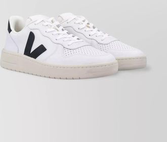 Veja leather sneakers logo print