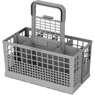OEM Cesta Universal Para Cubiertos Compatible Con Lavavajillas Electrolux, Bosch, Hotpoint, Neff, Siemens Y Smeg. Pl&aacute;stico, Color Gris-crezuo
