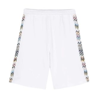 Missoni Casual Shorts, male, White, S, Cotton Slip-On Shorts