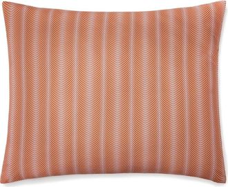 SFERRA Edna Reversible Cotton Continental Sham in Pink/Orange at Nordstrom, Size 26X26
