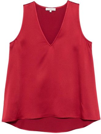 Antonelli Red Sleeveless V-Neck Top