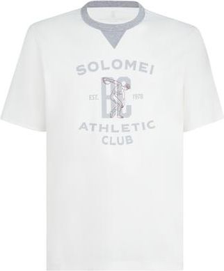 Brunello Cucinelli T-shirt with print in Off-White at Nordstrom, Size Xxx-Large Eu