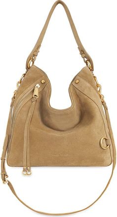 Rebecca Minkoff Mab Suede Hobo Bag in Sesame at Nordstrom