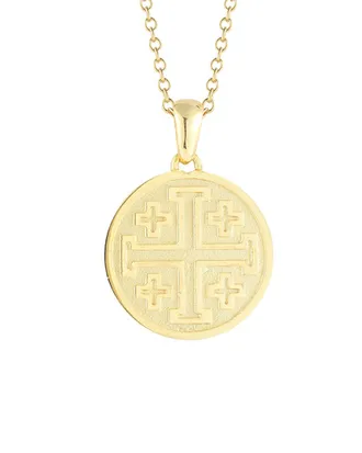 I.Reiss Company 14K Cross Coin Necklace