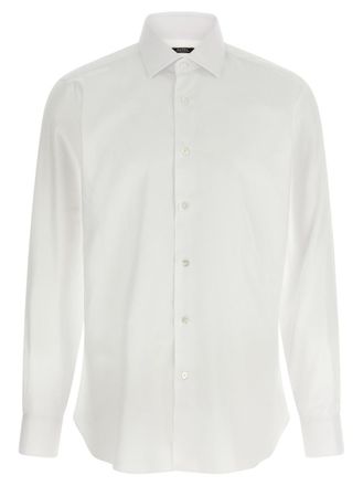 Barba White Cotton Shirt