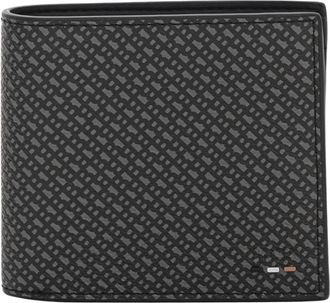 HUGO BOSS Ray 4CC Coin Portemonnee - Heren - Portefeuilles - Zwart - ONE Size - Polyester - Accessoires
