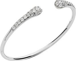 Lucy Quartermaine Skinny Drip Twist Bangle in Sterling Silver at Nordstrom, Size 7.5