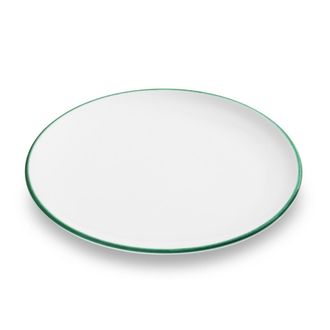 Gmundner Keramik Gmundner Keramik - Gmundner Cer&aacute;mica Borde Verde, Plato De Cena Taza (&oslash; 25cm)