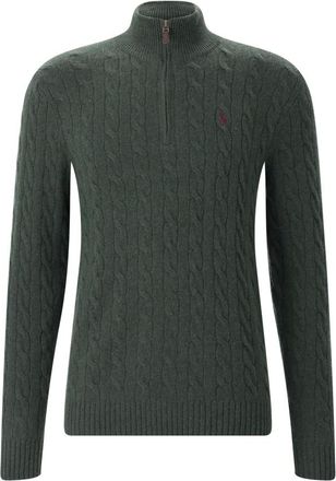 Polo Ralph Lauren Su&eacute;ter de cuello alto con cremallera - Knitwear - Hombre - Verde - 2XL