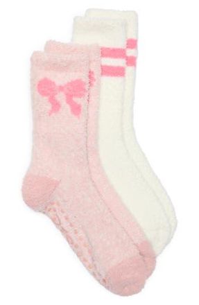 PJ Salvage 2-Pack Cozy Crew Socks in Pink at Nordstrom Rack, Size 4-10