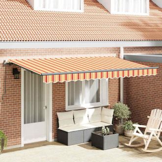 vidaXL Toldo Retr&aacute;ctil Multicolor 400 X 200 Cm Poli&eacute;ster, Aluminio Vidaxl
