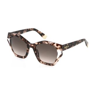 Furla Sunglasses, female, Brown, Size: 54 MM Sfu885V Cat-eye Sunglasses