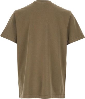 A.P.C. Mens Crew Neck T-Shirt, Brown Organic Cotton T-Shirts And Polos