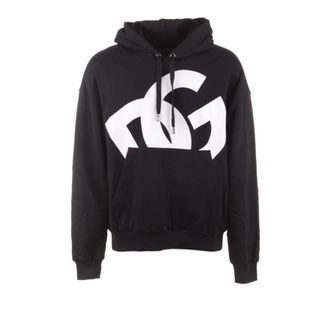 Dolce & Gabbana Hooded DG Sweatshirt - male - Dolce & Gabbana - Hoodies - Black - XS - Sweatshirts & Hoodies