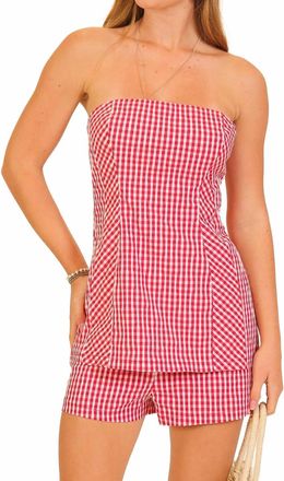 Lumiere Hot Summer Matching Set In Red, White