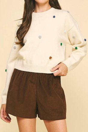 Pinch Design gratitude Sweater In Off White