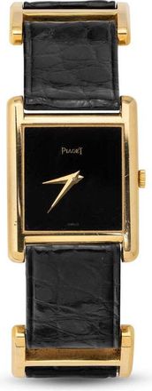 Piaget Pre-owned Piaget Tank Black Dial Ladies Watch 90802 D