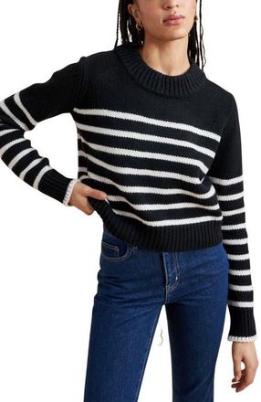 La Ligne Mini Marin Sweater in Black/cream at Nordstrom, Size X-Small