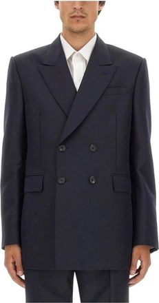 Alexander McQueen Stijlvolle Jassen Vesten - Heren - Blazers - Blauw - XL - Jassen