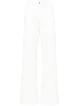 BONPOINT Jeans svasati a vita alta - Bianco