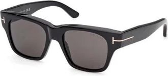 Tom Ford Caine Smoke Square Mens Sunglasses FT1280 01A 53