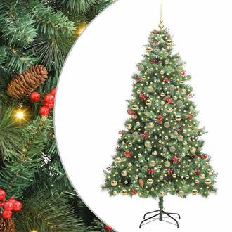 vidaXL &Aacute;rbol De Navidad Artificial Verde 210 Cm Pvc Y Metal Vidaxl