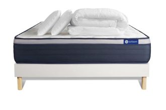 Actisom Pack colch&oacute;n blanco l&aacute;tex y espuma viscoel&aacute;stica 180 x 200