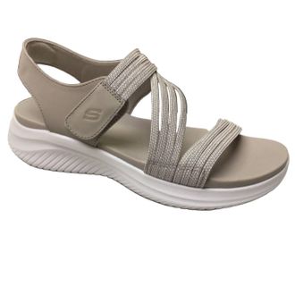 Skechers Womens Ultra Flex 3.0 Sandal Sunday Candy Sandal In Taupe