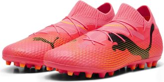 Puma Puma Mens Future 7 Pro MG Soccer Shoe, Sunset Glow Black Sun Stream Pink Orange, 8.5 UK