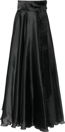 Alessandro Legora Gonna lunga a vita alta - Nero