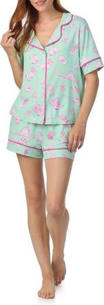 Room Service PJs Print Short Pajamas in Mint Print at Nordstrom, Size X-Large