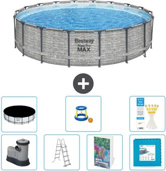 Bestway Piscina Bestway Steel Pro Max Redonda - 549x122 Cm - 8-piezas S570