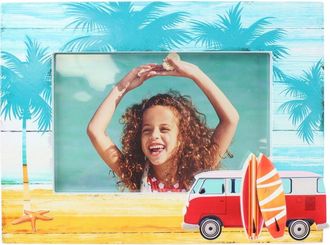 Beachcombers 8 Resin 4X6 Blue Surf Scene Photo Picture Frame in Red at Nordstrom, Size Medium