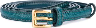 Prada Blue Logo Buckle Belt