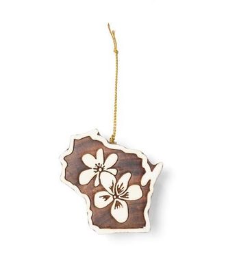 Matr Boomie Wisconsin State Violet Ornament in Natural at Nordstrom