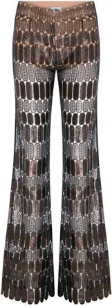 Maeve Kai Pants in Shiny Brown at Nordstrom, Size Medium Eu