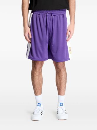 New Era LA Lakers NBA shorts met mesh en grafische print - Paars
