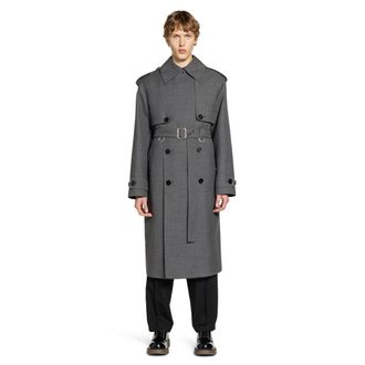 Jil Sander Wool Gabardine Trench Coat