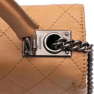 Chanel Hobo Bags - 2016-2017 Large Calfskin Stitched Urban Luxury Top - Gr. unisize - in Braun - für Damen