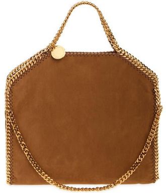 Stella McCartney Falabella Faux Suede Tote in Brandy at Nordstrom