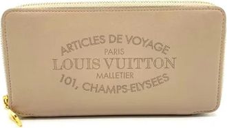 Louis Vuitton Tweedehands leren portemonnees - Dames - Vintage Accessoires - Beige - ONE Size - Leer - Vintage
