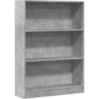 vidaXL Estanter&iacute;a De Madera De Ingenier&iacute;a Gris Hormig&oacute;n 80x24x109 Cm Vidaxl