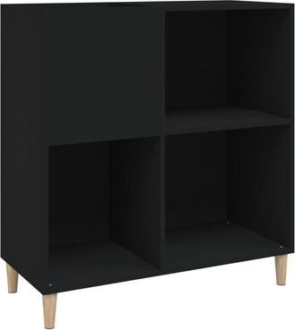 vidaXL Record Cabinet Black 84.5x38x89 cm Engineered Wood vidaXL