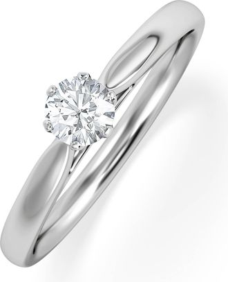 The Diamond Store Engagement Ring High Set Chloe 0.25ct Lab Diamond G/Vs in 18KW Gold