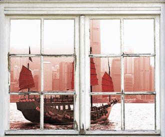 Queence Wandsticker »Schiff« Wandsticker, Wandbild, selbstklebend, Schiff, Boot